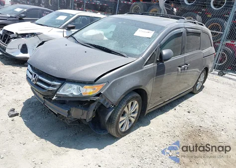2014 Honda Odyssey Ex-L from USA, damaged, VIN 5FNRL5H6XEB089878